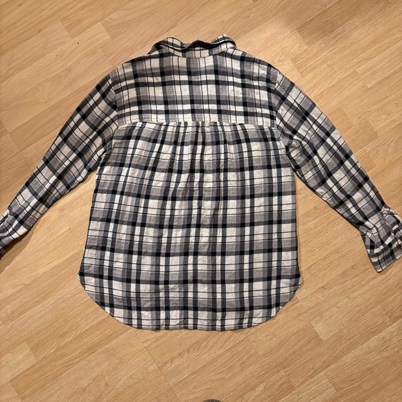 Anthropologie Pilcro The Hadley Plaid Shirt M - Picture 6 of 6